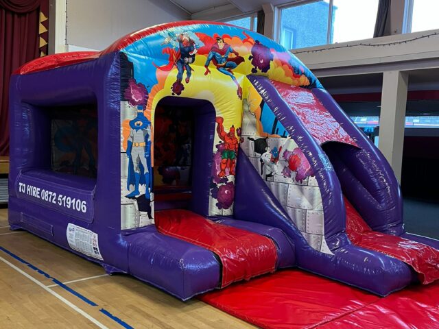 Super Hero bouncy castle