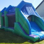 Blue Green Obstacle Course Donegal Bouncy Castles