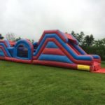 Red & Blue 60Ft Donegal Bouncy Castle Hire
